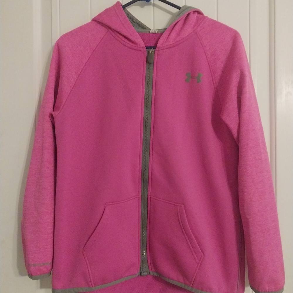 Under Armour jacket bright pink medium